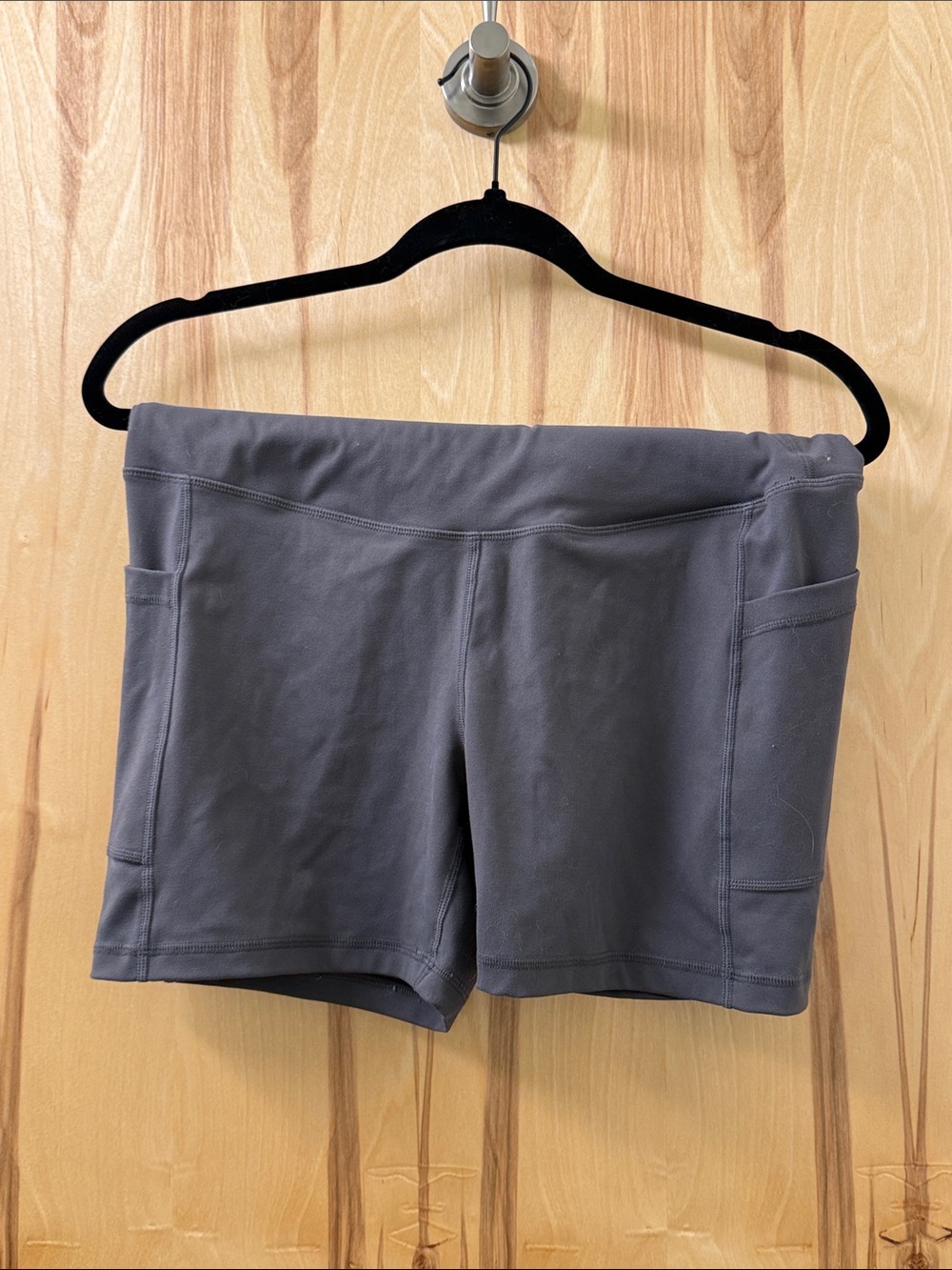 Amazon Women's Charcoal Bike Shorts with Side Pockets